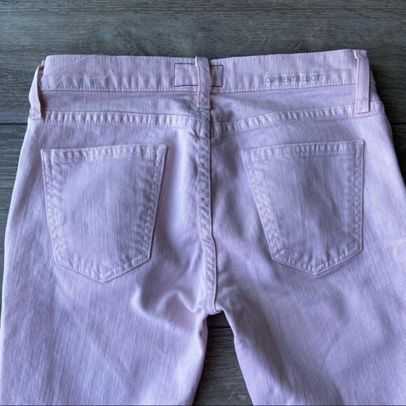 Current Elliott Pink Destroy The Stiletto Jeans - Picture 10 of 16
